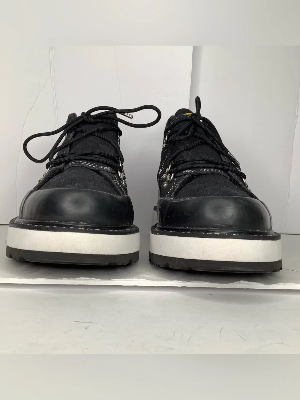 Converse One Star Leather Black Lace Up Mountain Club Mid Boots Women Shoes Sz 9
